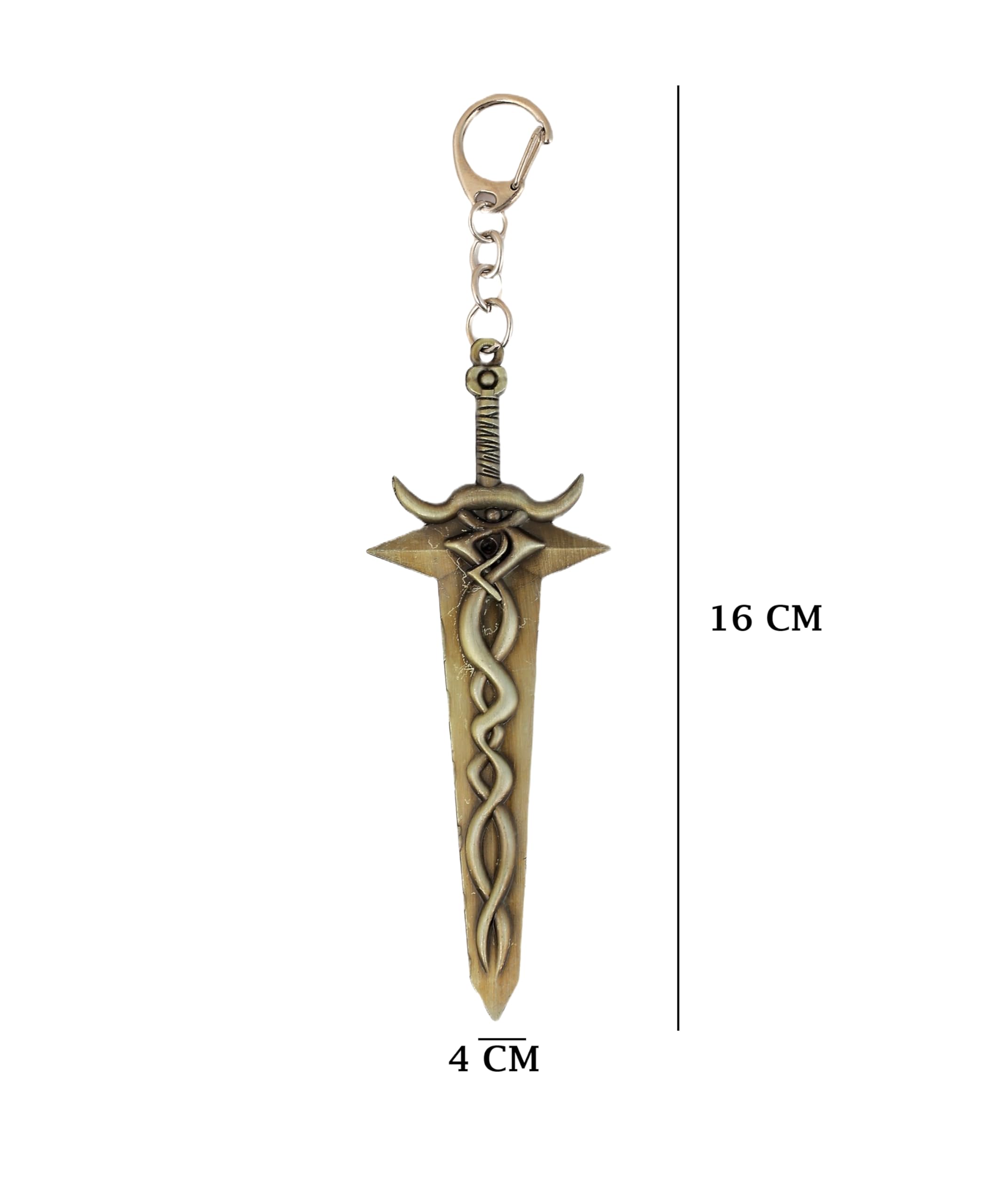 Premium Metal Keychain Collection � Iconic Game & Anime Characters � Durable & Stylish Key Accessories (Snake Swor) 2