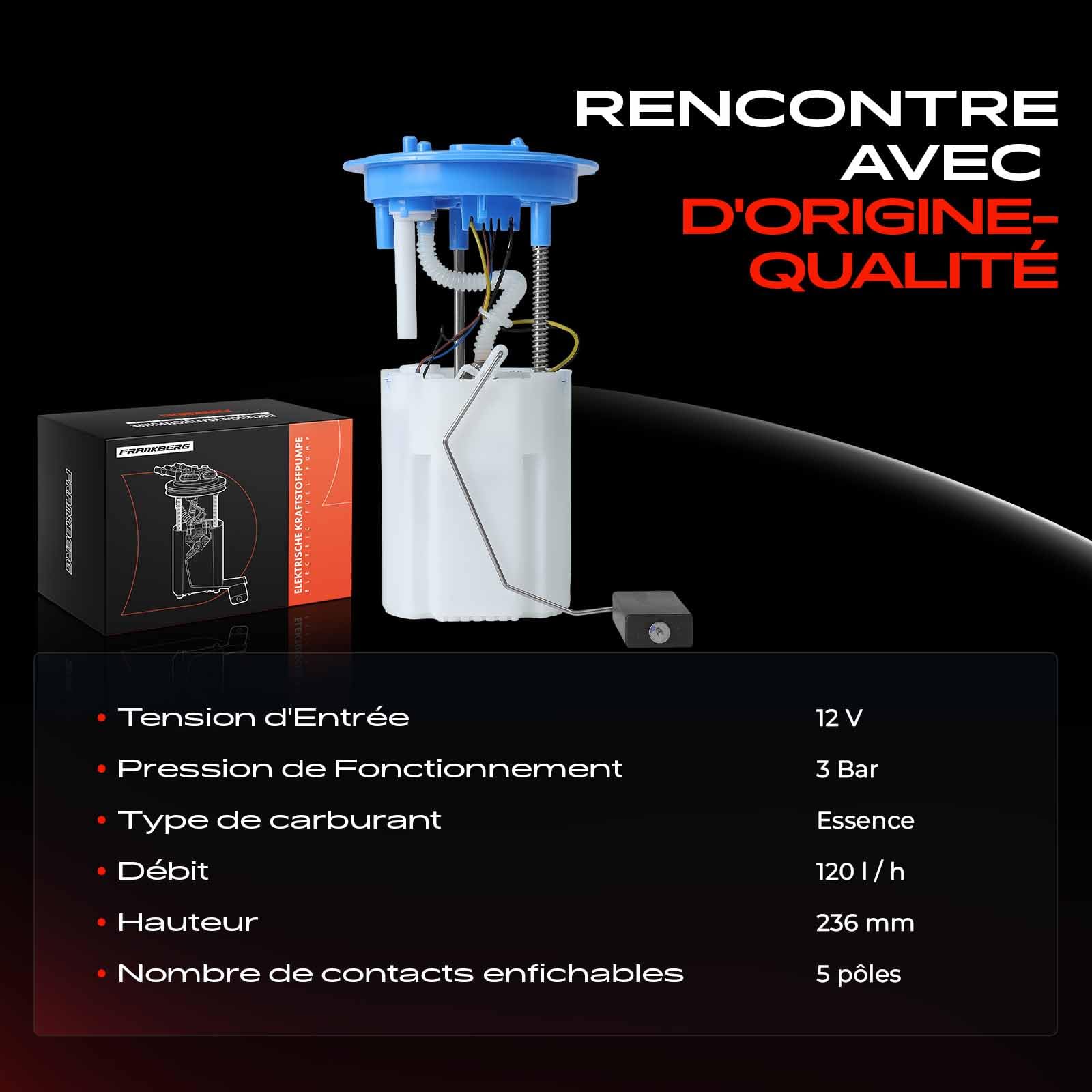 Frankberg Pompe à carburant, pompe à essence