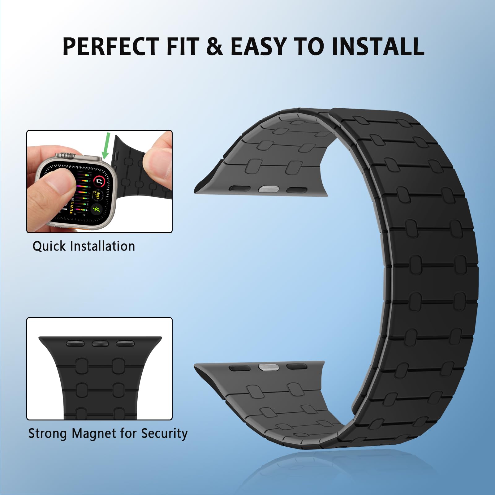 ZZDZZ Compatible with Apple Watch Straps 49mm 46mm 45mm 44mm 42mm 41mm 40mm 38mm - Image 4