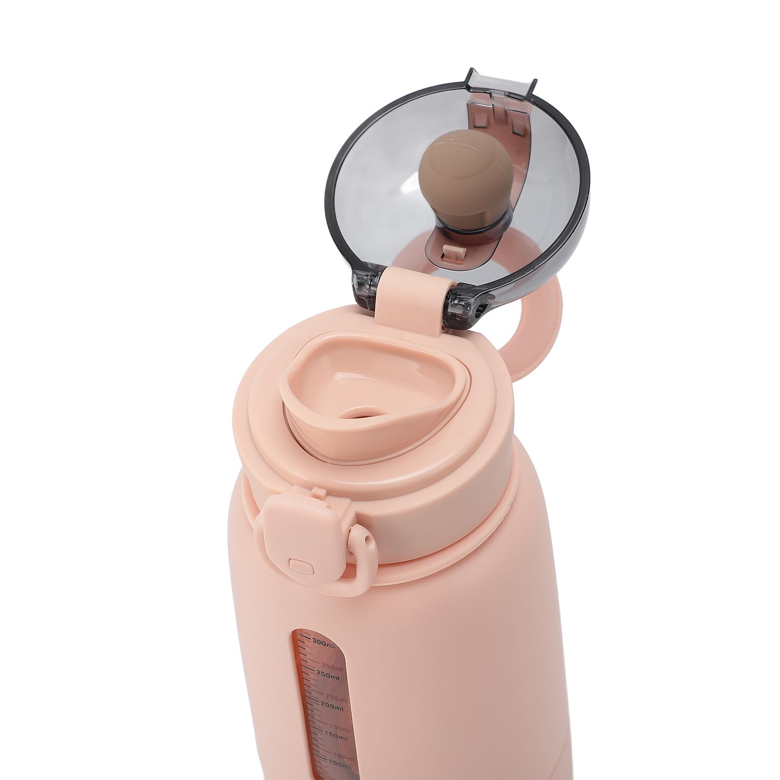 Calientabiberones portátil de viaje, 300ml Calentador de leche portátil USB recargable 15000mah Calentador de leche inalámbrico Calentador de leche materna de calentamiento rápido