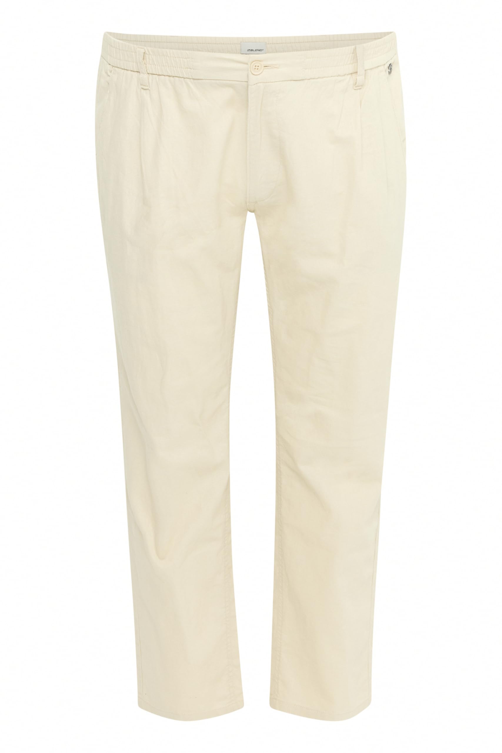 Blend BHBPants Herren Hose aus Leinenmix Chinohose Stoffhose mit Gürtelschlaufen Eingrifftaschen