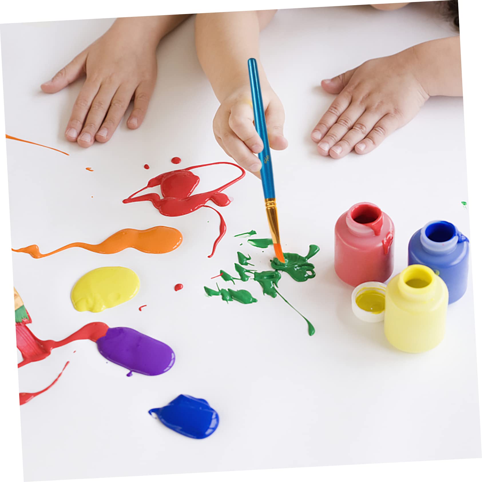 Dicke Pinsel für Kinder, professionelles Aquarellpinsel-Set, 10-teilig, Detailpinsel, multifunktionale Ölmalpinsel für Erwachsene, Jungen und Mädchen und Anfänger in der Schule