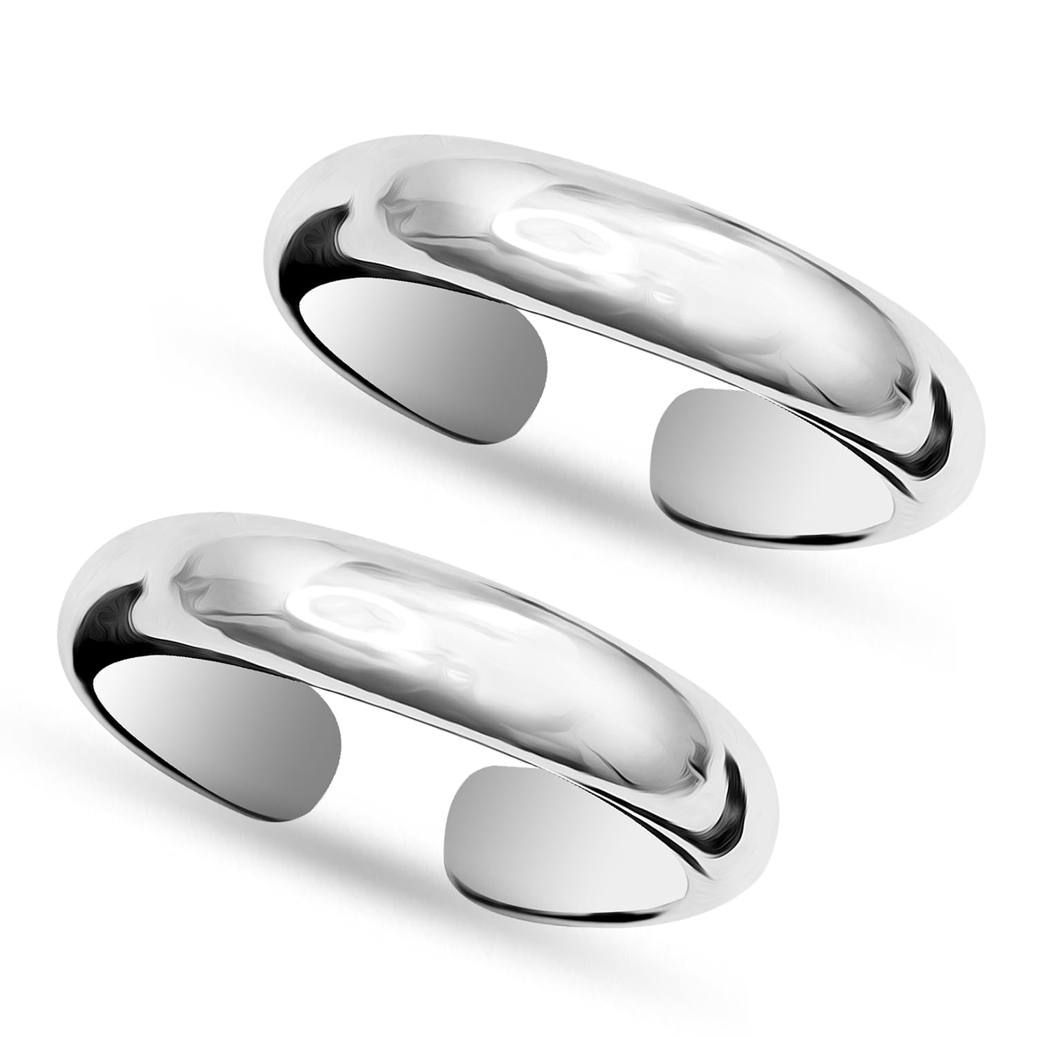 truesilver acpl 925 Sterling Silver Classic Adjustable Toe Rings for Women-picture-31