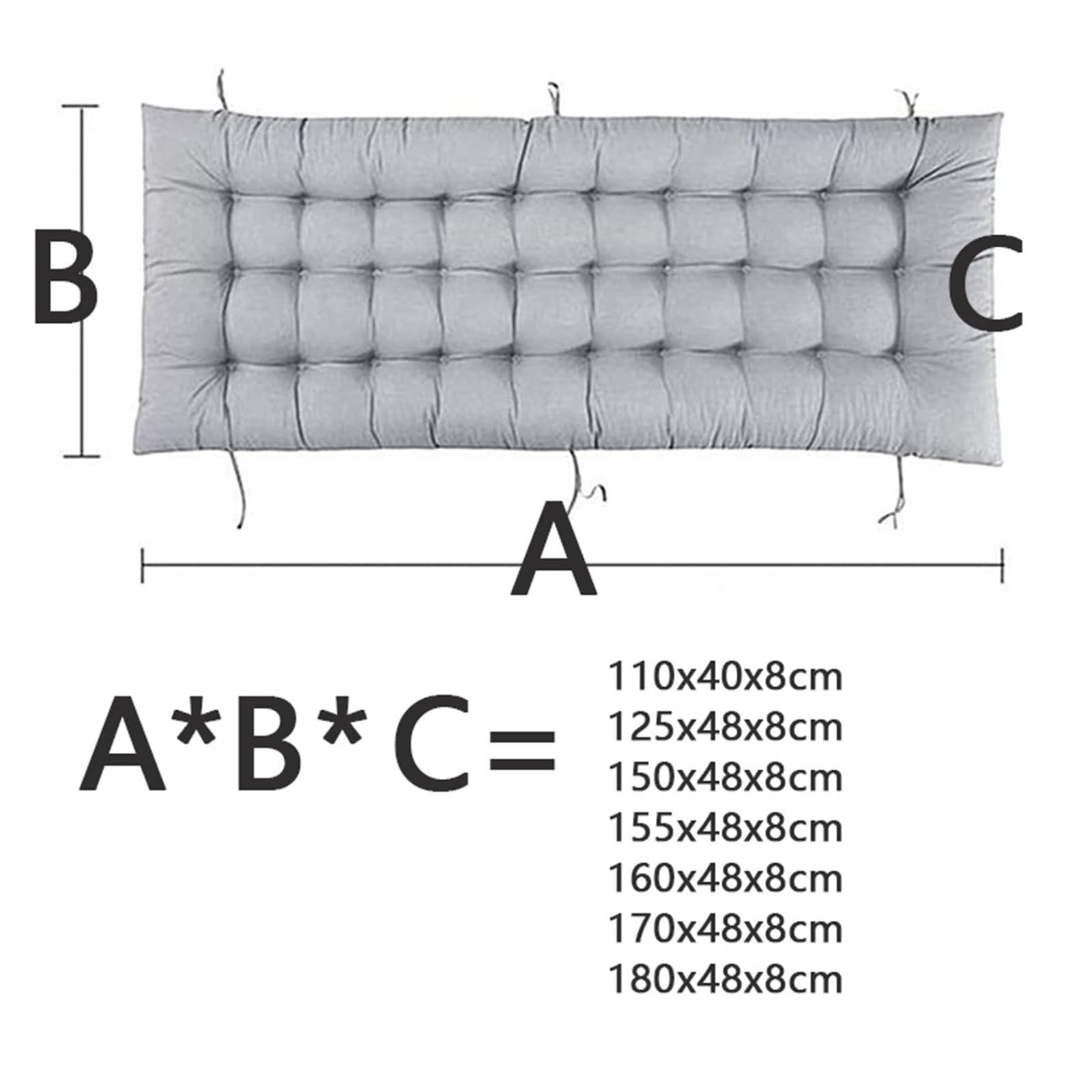 Highdi Liegenauflage 148x170cm | Antirutsch Polster Für Gartenliege Mit Befestigungsbändern