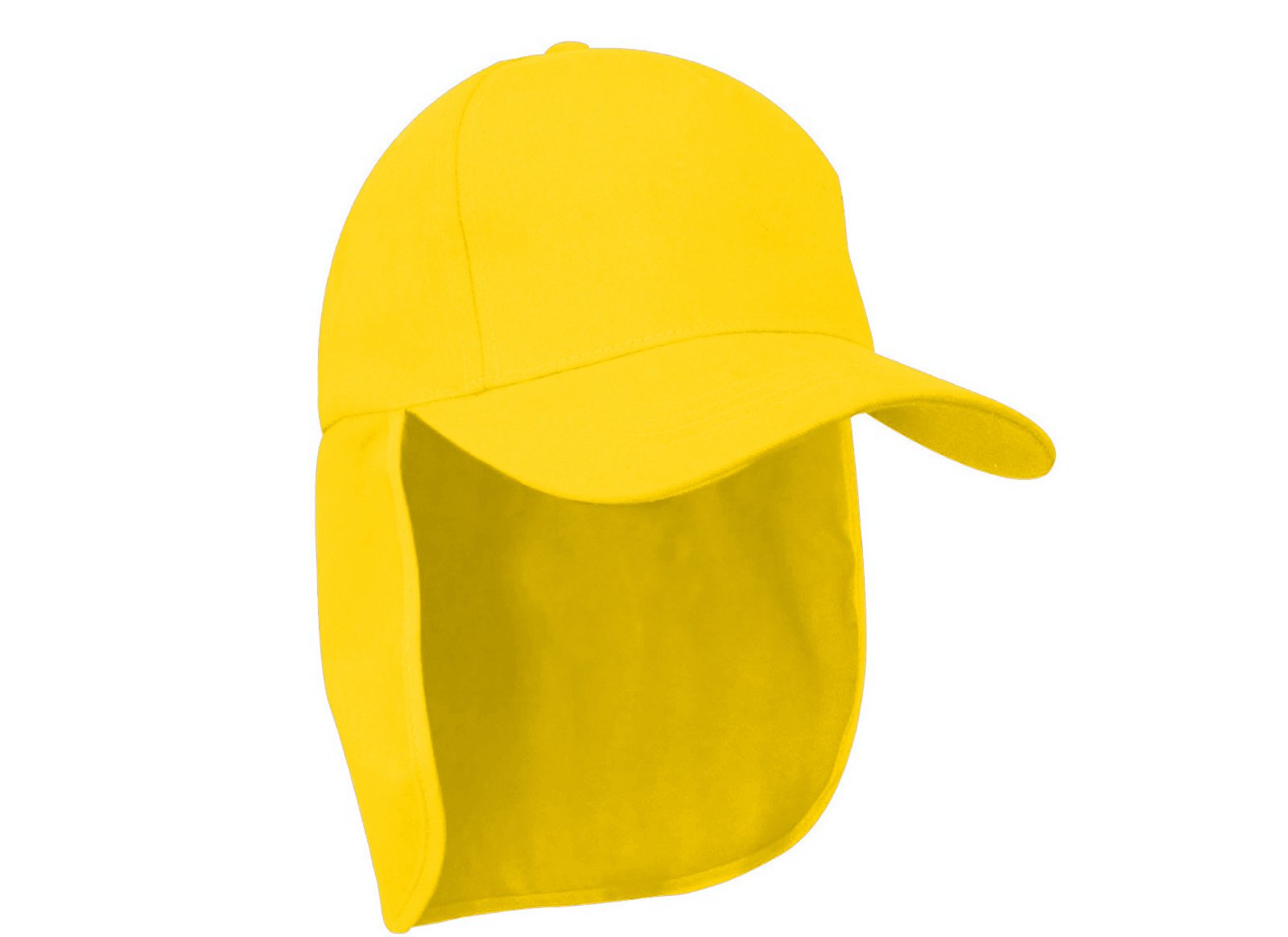 Mfaz Morefaz Ltd Boys Yellow Morefaz Junior Legionnaire Style Baseball Cap Girl Children Summer Sun Hat Protection Child Kids Hat Sport Mfaz Ltd (Yellow)