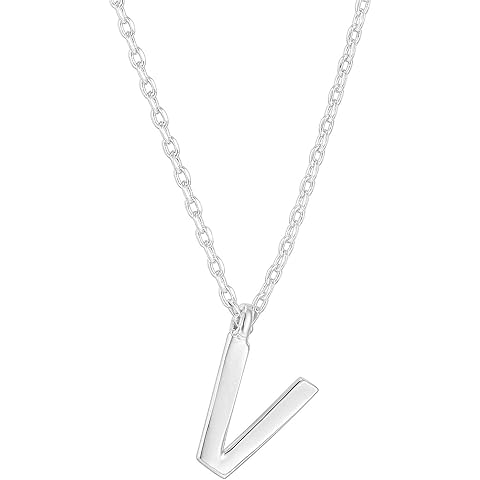 PAVOI 14K Gold Plated Initial Necklace | Letter Necklaces for Women