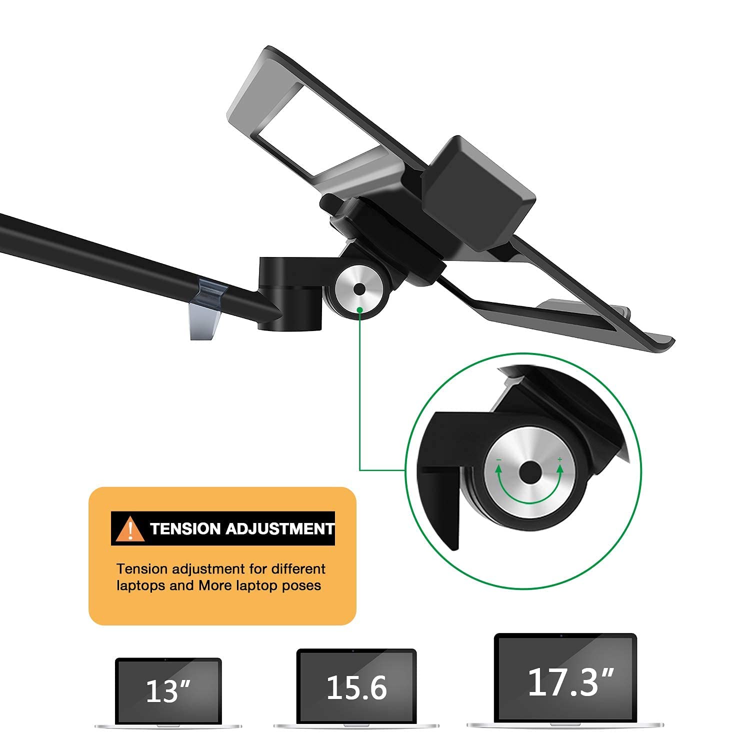 Monitor and Laptop Mount, 2 in1 Adjustable Dual Monitor Arm Desk Mounts,Single Monitor Arm for