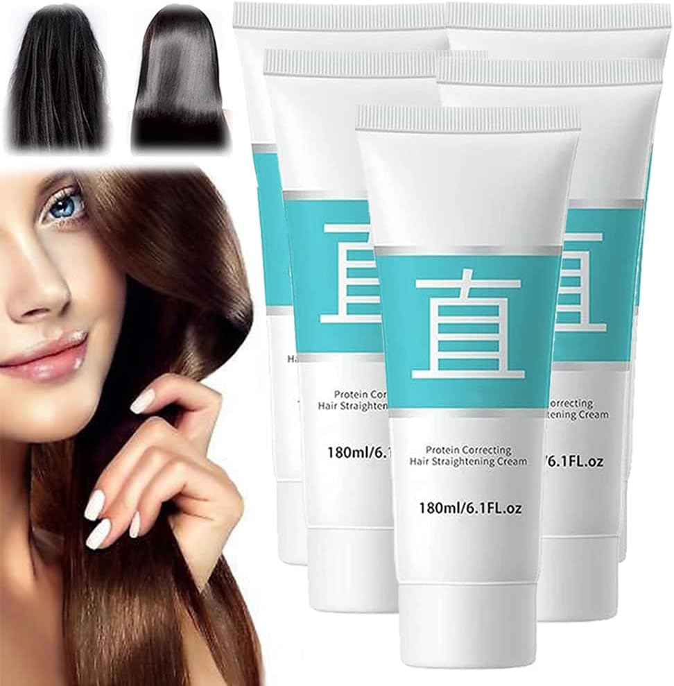 Silk & Gloss Hair Straightening Cream,Protein Correcting Hair