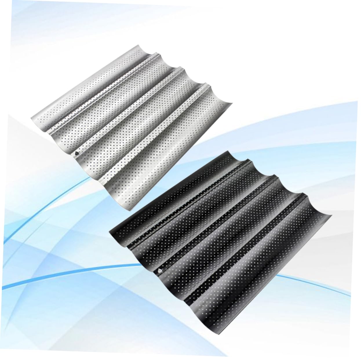Molde Para Hornear Baguettes Moldes Perforados Antiadherente Horno Tostador