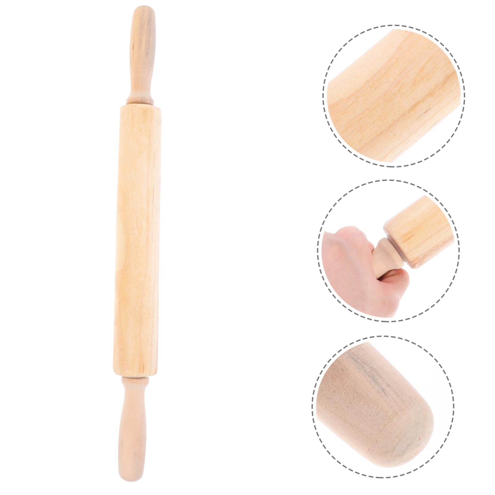 5 Piezas rodillo cocinas sartenes sartén freidora frying pan albóndigas varilla de cocina palitos para amasar palo de cocina palos de amasar domésticos palos rodantes de madera PRETYZOOM