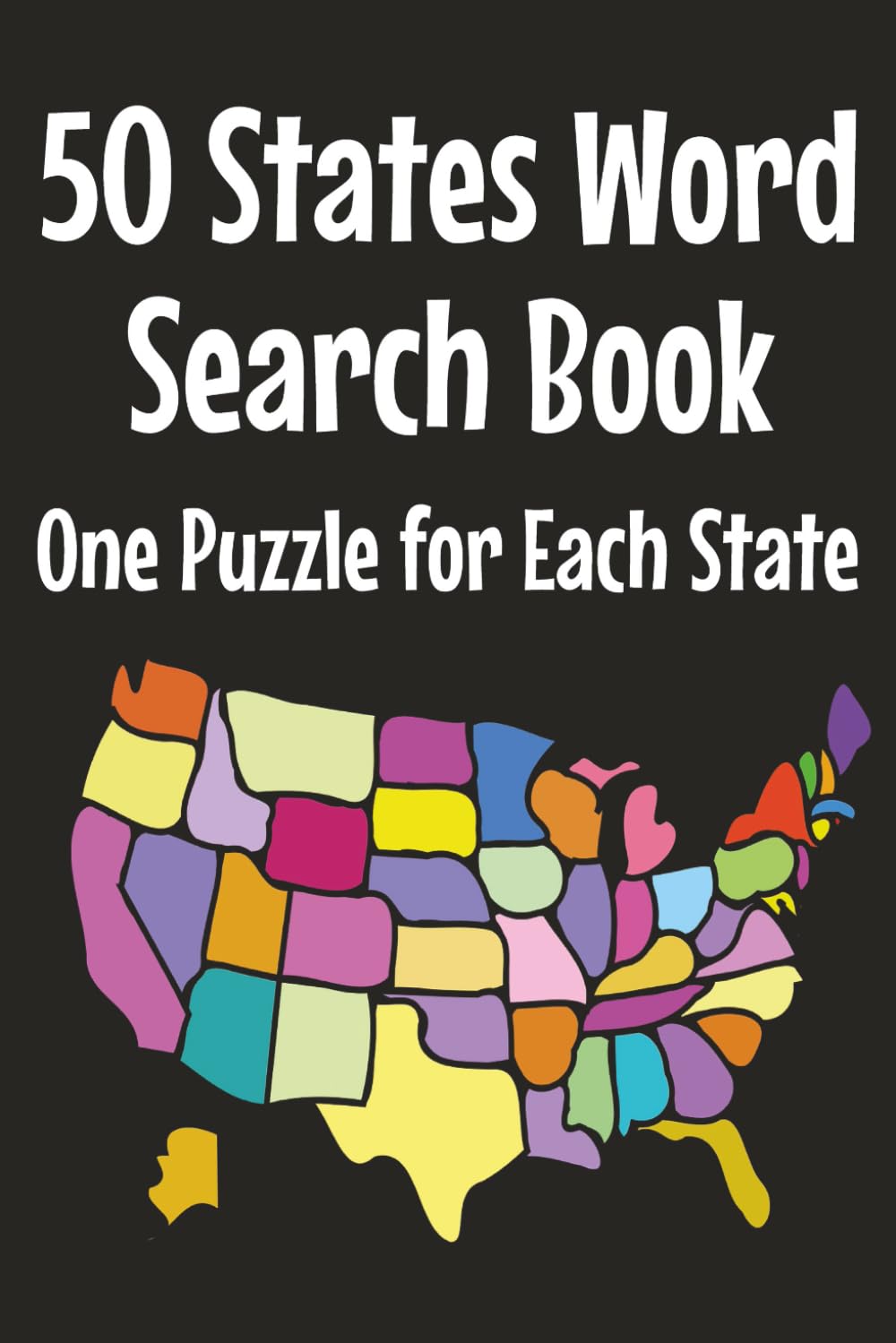 50 State Word Search Book: One Word Search Puzzle for each State