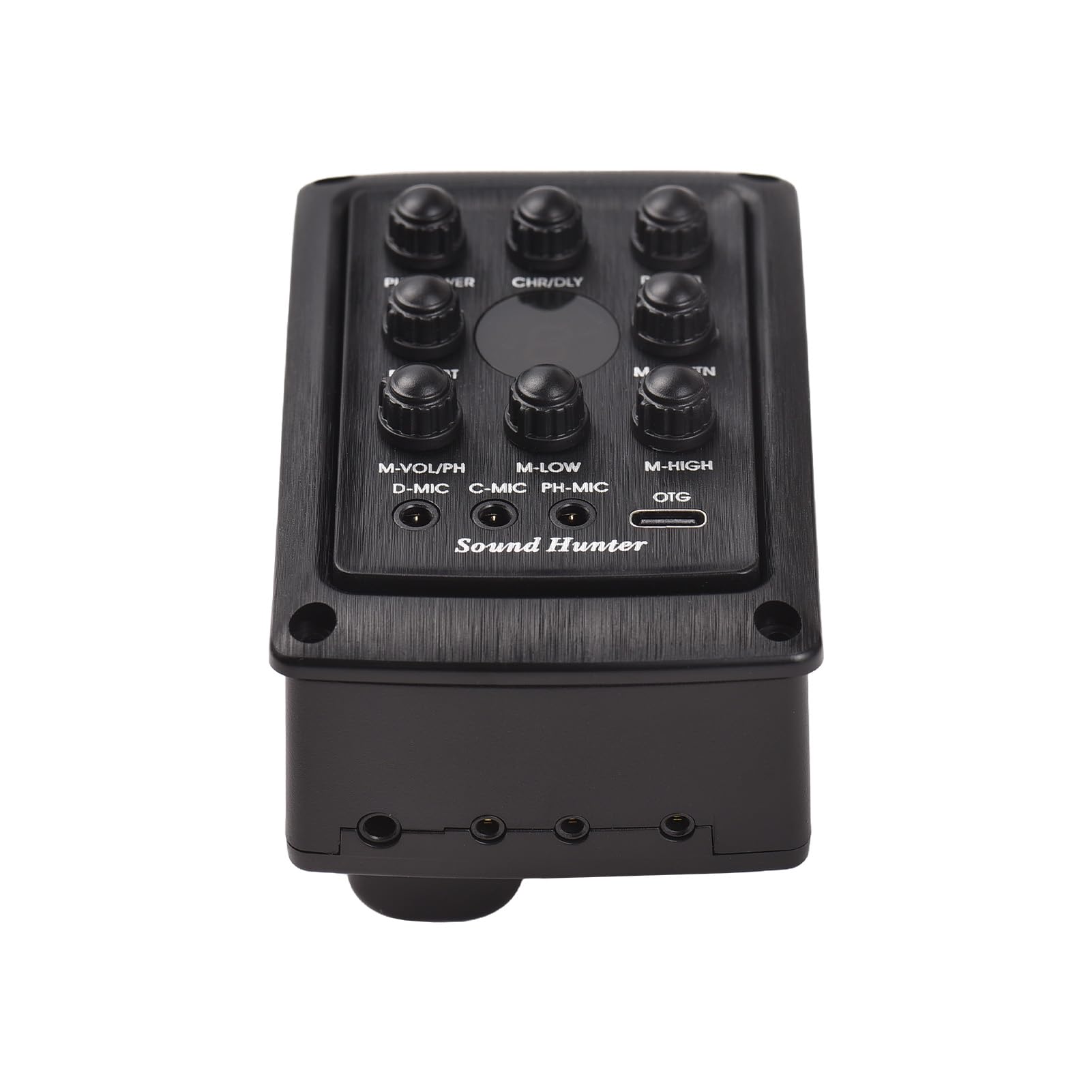 Drewniany Zestaw Przetworników Gitarowych z Funkcjami Chorus Delay Reverb dla Akcesoriów do Akustycznych Instrumentów do Gitary Drewnianej, łączność BLE Przesyłania Strumieniowego na żywo i