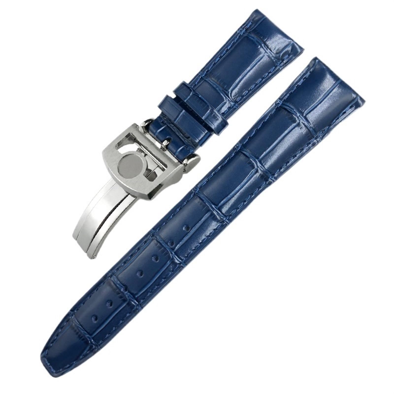 Pasek do zegarka z prawdziwej skóry bydlęcej do zegarków pilotów rodziny IWC Portugieser Porotfino, pasek do zegarka 20 mm, 21 mm i 22 mm, składana klamra