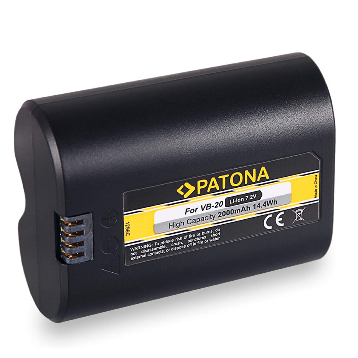 PATONA Batterie VB20 Compatible avec Godox V350S / C/N/O/F Speedlite Flash