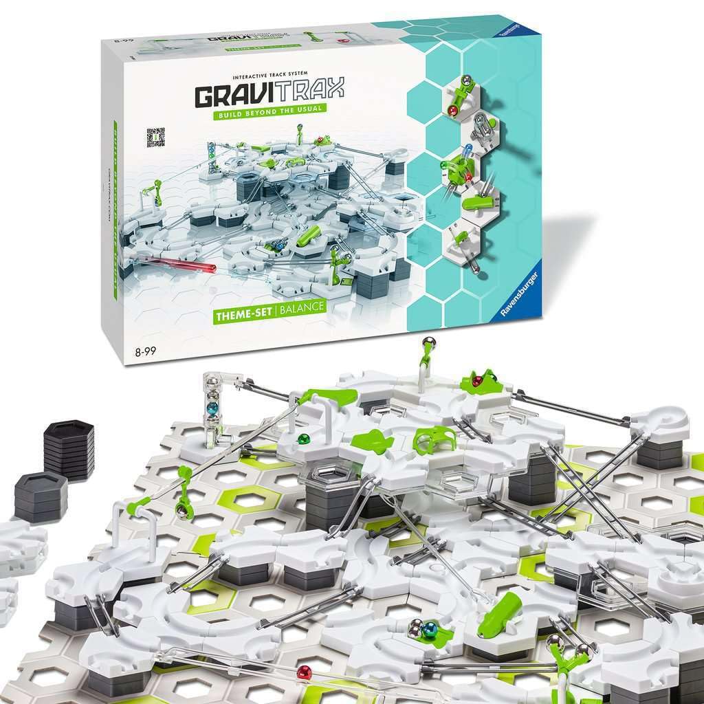 Ravensburger - Gravitrax Starter Set Balance 168 pezzi | Rompicapo Bambini Con Le Biglie | Giochi Bambino 8 Anni Maschio e Femmine | Giochi Per Bambini Compatibili Con Tutti