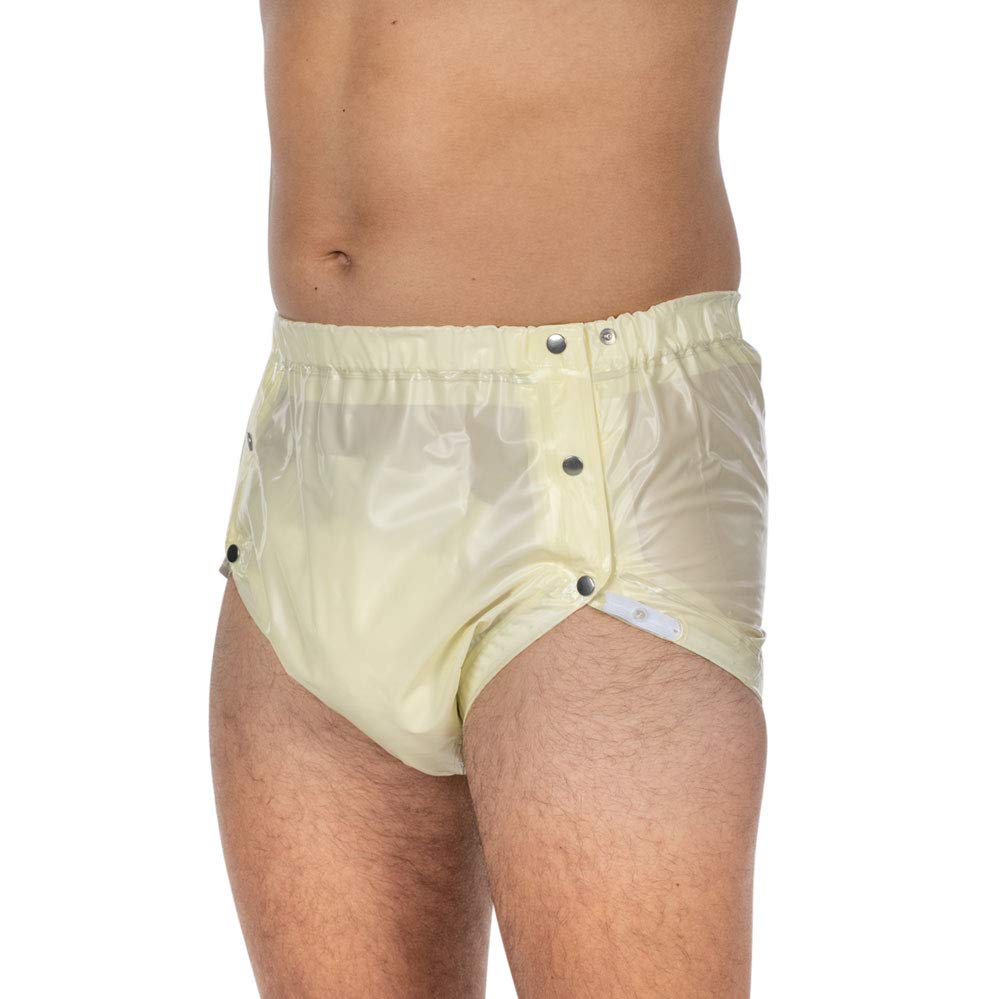 Suprima Inkontinenz-Slip PVC mit verstellbarem Beingummi in Softgelb XL