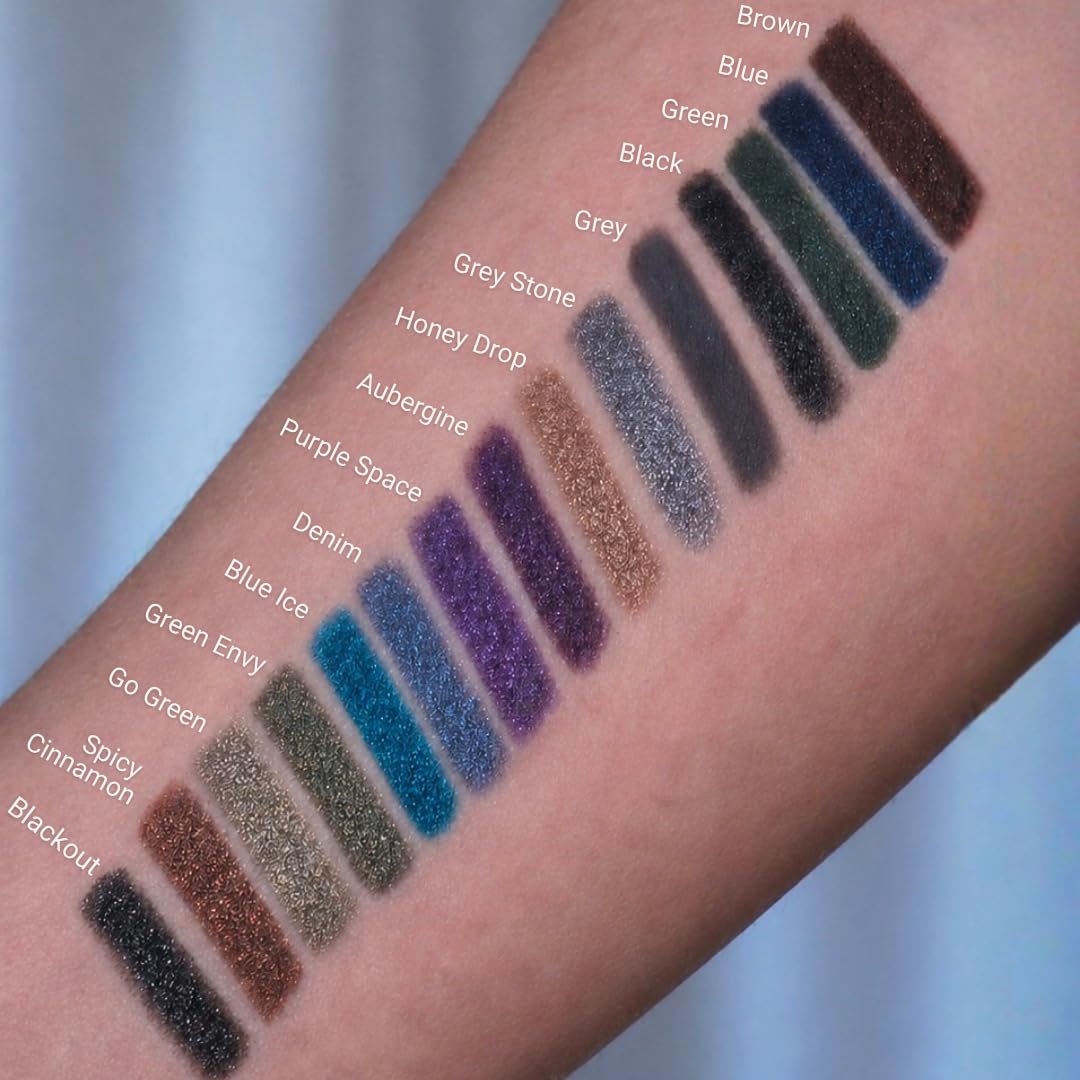 Sandstone Scandinavia hipoalergiczna wodoodporna kredka do oczu | Metaliczny eyeliner bez perfum | Wegańska i nietestowana na zwierzętach kredka do oczu (Grey Stone)