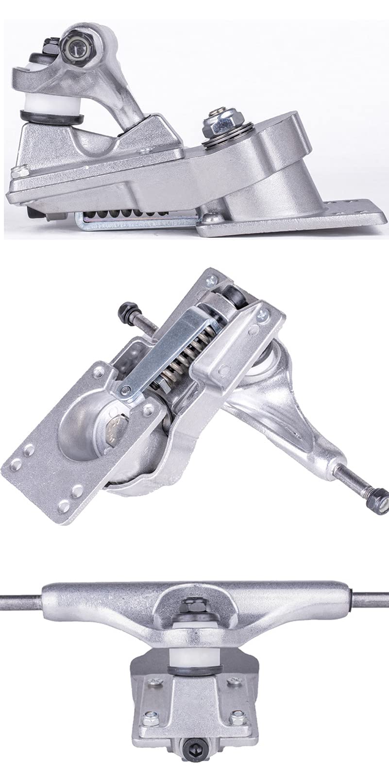 VOMI Surfskate S7 Truck pour Planche à roulettes de Surf terrestre Carving Pumping, matériau en Alliage Aluminium, Compatible Divers Skateboards et longboards, avec des Accessoires d'installation