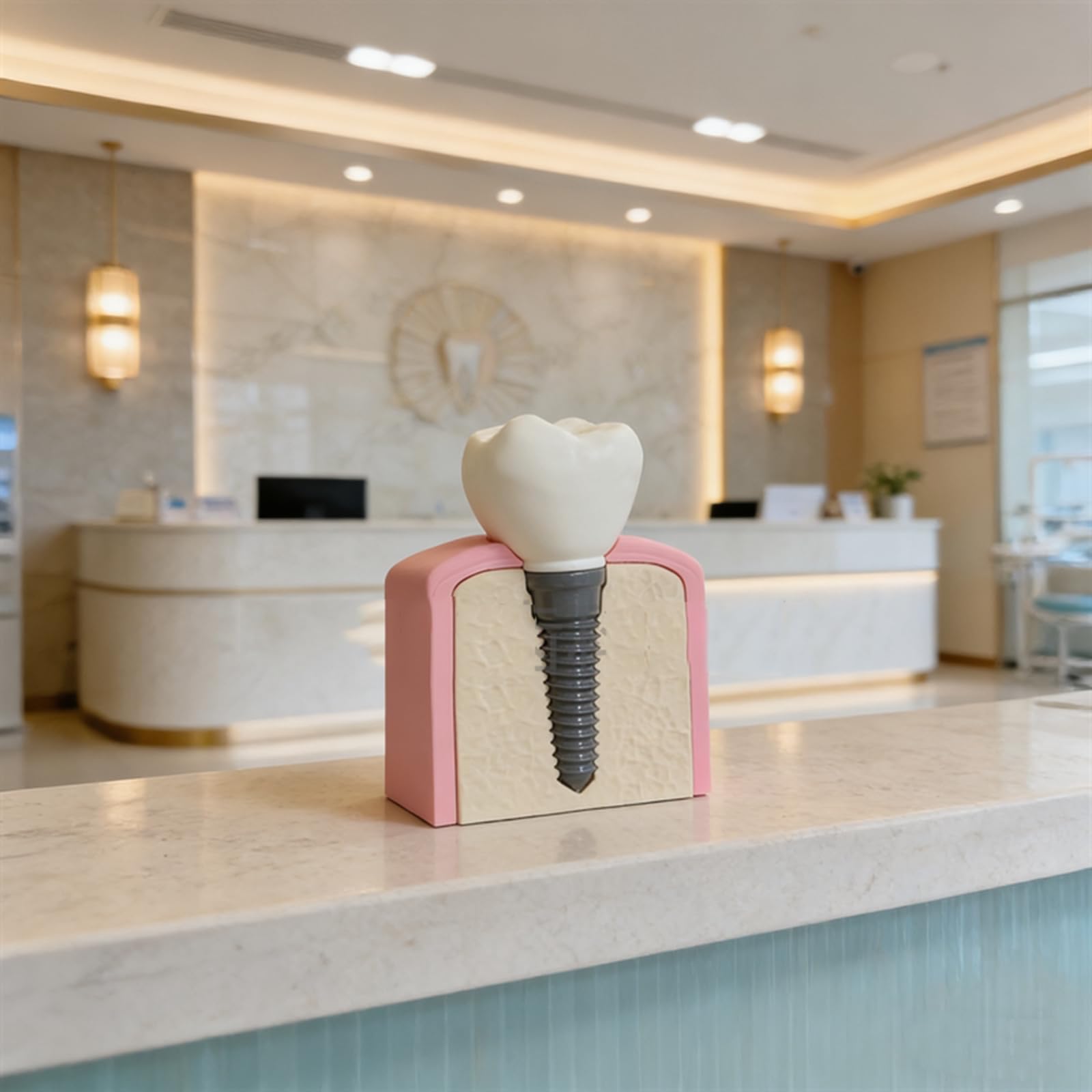 Modello di Dente in Resina per Clinica Ortodontica, Decorazione da Scrivania per Studio Dentistico o Regalo per Ortodontista