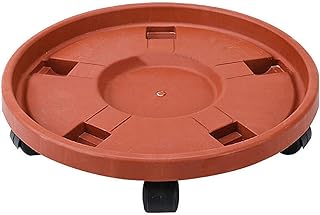 BestSiller Stojak na rośliny doniczkowe, uchwyt na tacę na doniczki, stojak na doniczkę z uniwersalnym kółkiem do ciężkich zastosowań do wewnątrz na zewnątrz na balkon do ogrodu