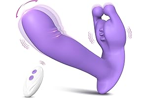 Wearable Clitoral & G-spot Stimulating Wiggling Dildo Vibrator for Women
