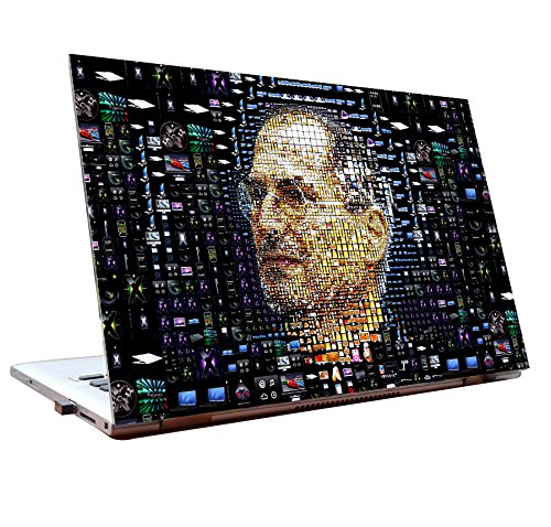 Tamatina Laptop Skins 44.45cm (17.5 inch) - Steve Jobs - Apple - Collage - HD Quality