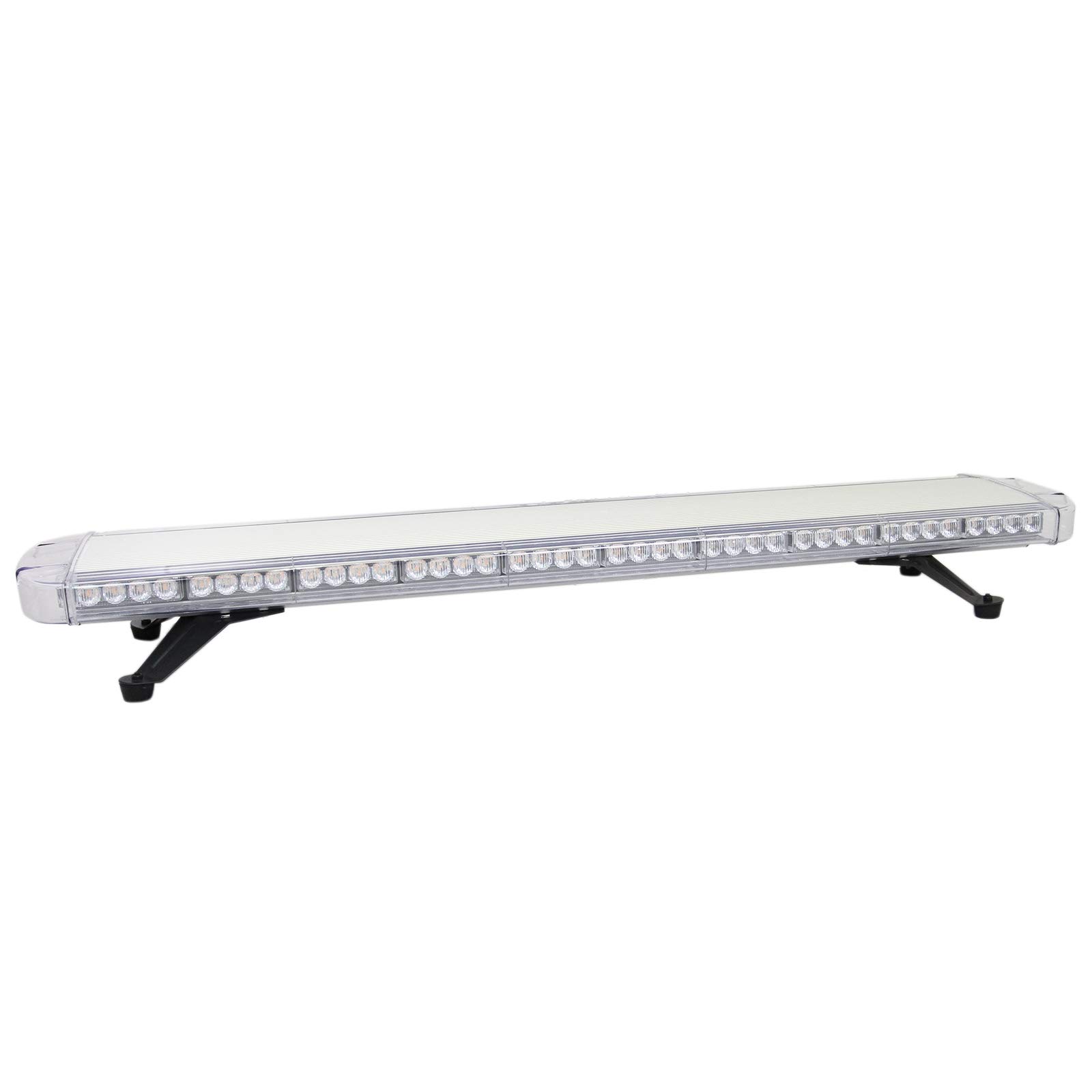 MonsterShop - 88 LED 120cm Barra Lampeggiante Luce Stroboscopica Gialla Veicoli Recupero Emergenza Lavoro con 15 Modalità di Lampeggio