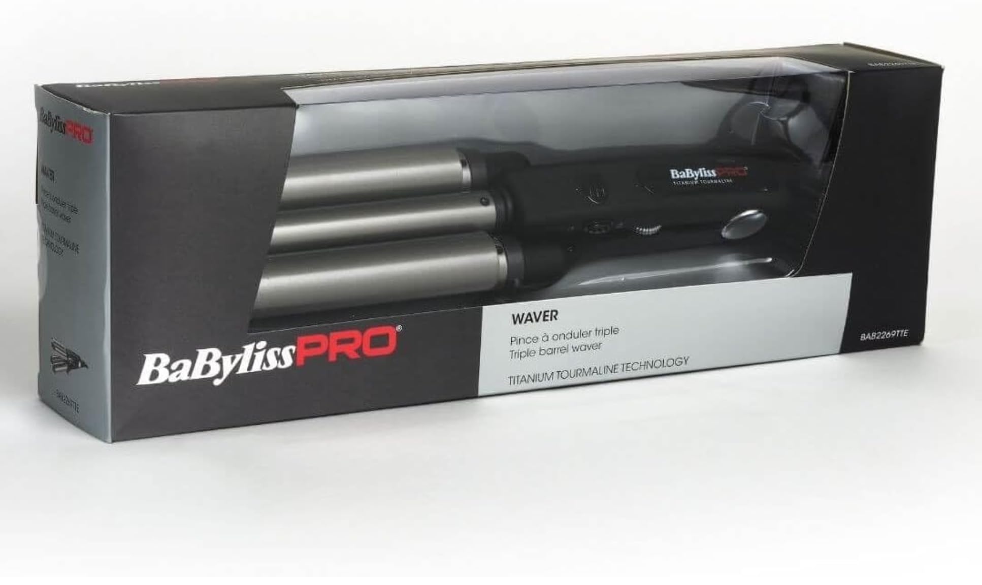 Babyliss Pro Babyliss Pro Triple Barrel Weaver para uso profesional para mejorar el rendimiento en cada uso con diseño funcional y acabado fiable