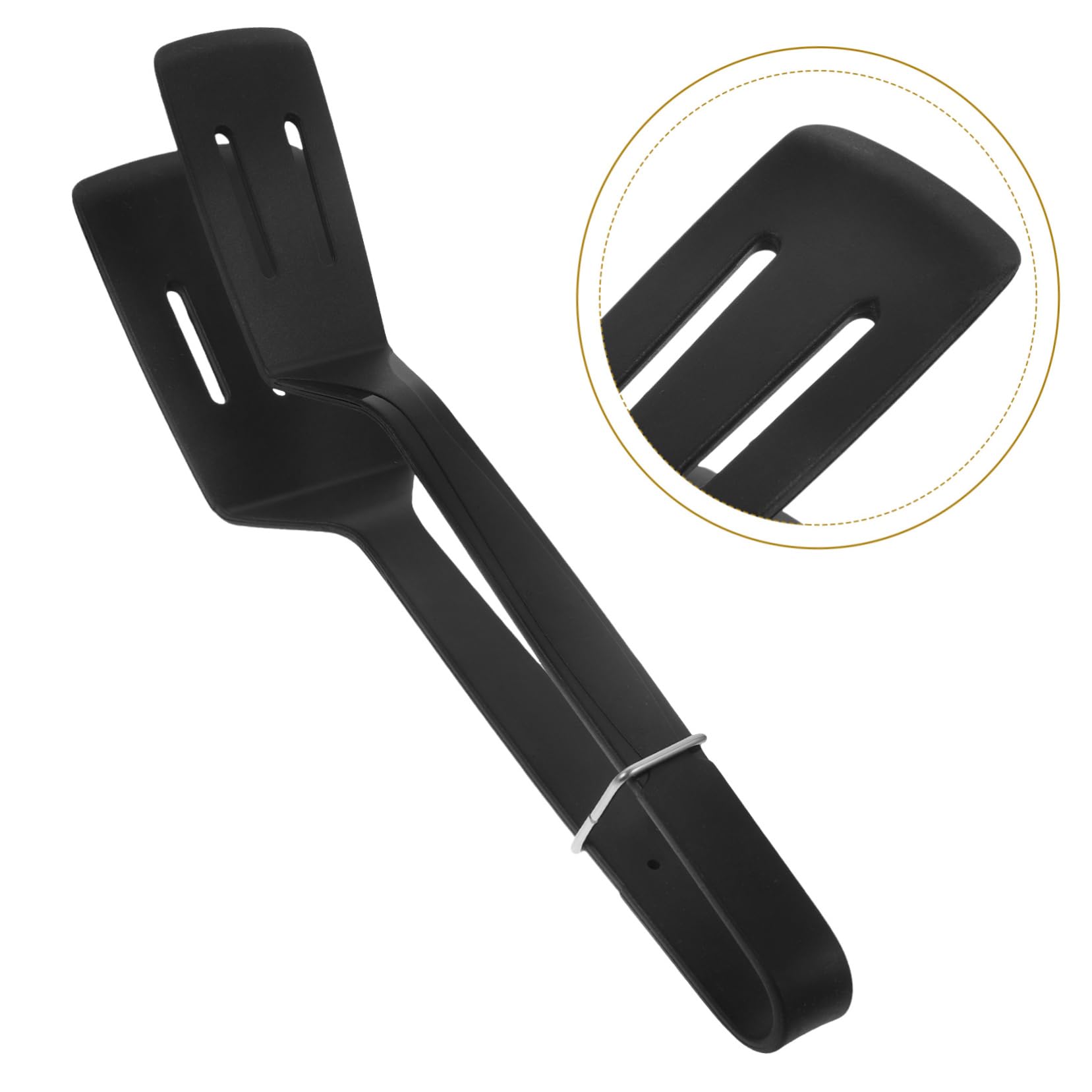 Abaodam 4stücke Silicone Küchenzange Multifunktionale Bbq- Hitzebeständig Antihaft Für Steak Fisch Und Schwarz Für Grill Und Küche
