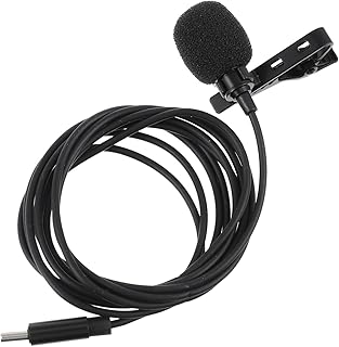 Milisten Lavalier Microphone USB Mic Microphone Wireless for Speaking Professional Microphone Clip- on Mic Collar Clip Microphone Wireless Microphone Tiny Microphone Clip on Microphone USB