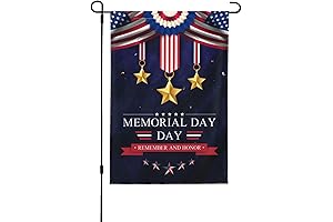 MEMORIAL DAY DECOR FLAGS OUTSIDE