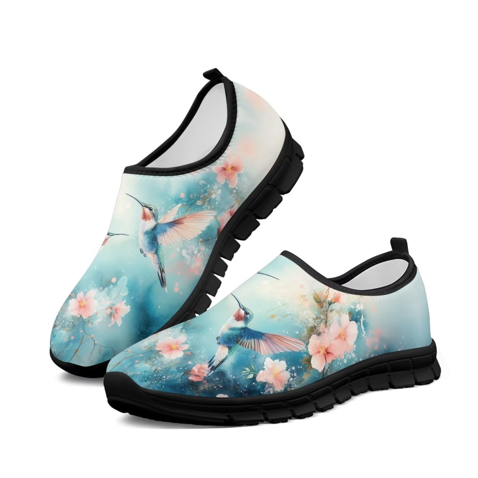Damskie buty trekkingowe – lekkie buty sportowe – płaskie buty wsuwane