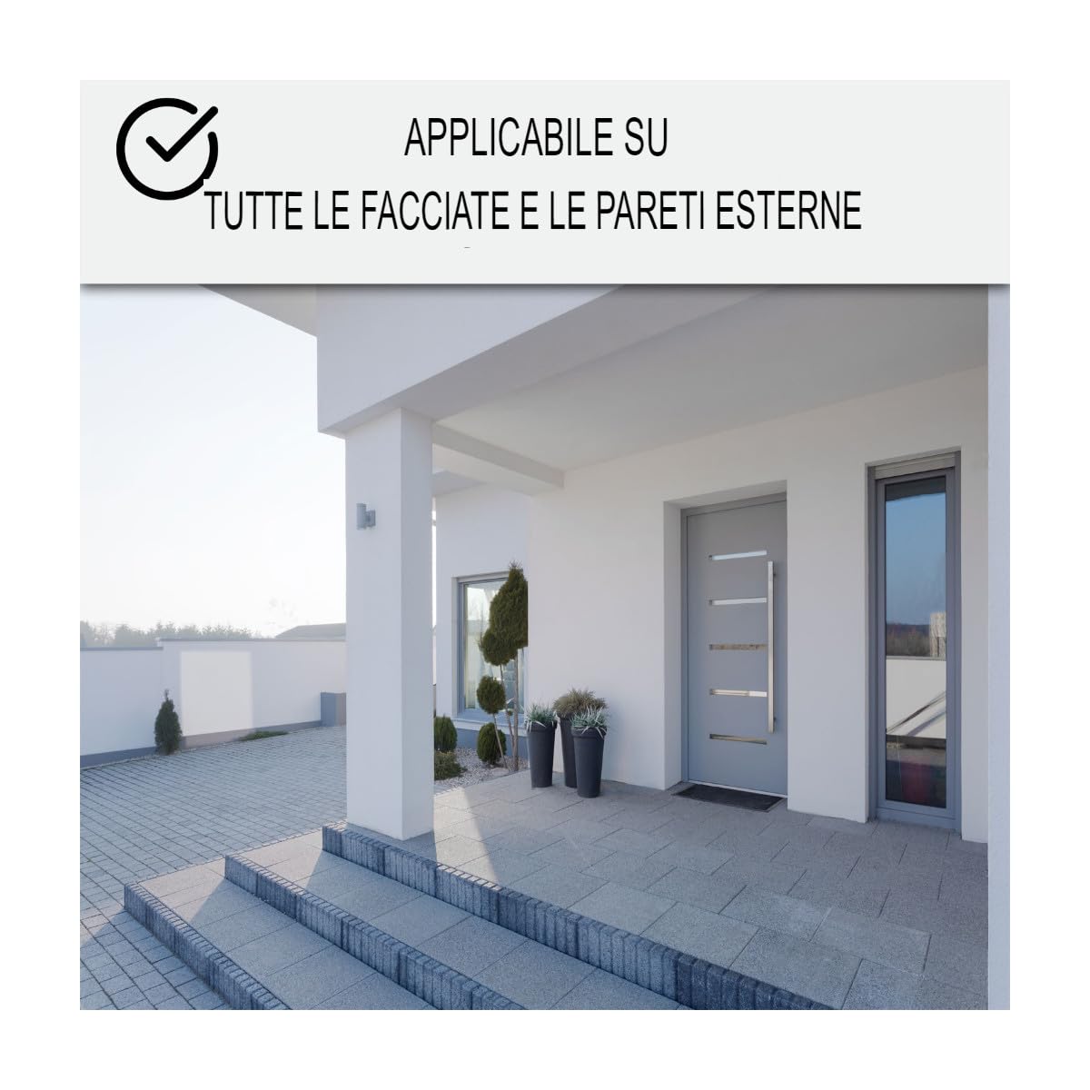 Pittura silossanica per esterni e facciate, ad alto potere idrorepellente - ARCAFAÇADE SILOXANE - 10 L (+ o - 60 m² in 1 strato) Bianco - ARCANE INDUSTRIES