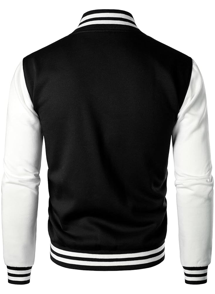HOOD CREW Man's Varsity Baseball Jacket Cotton Blend