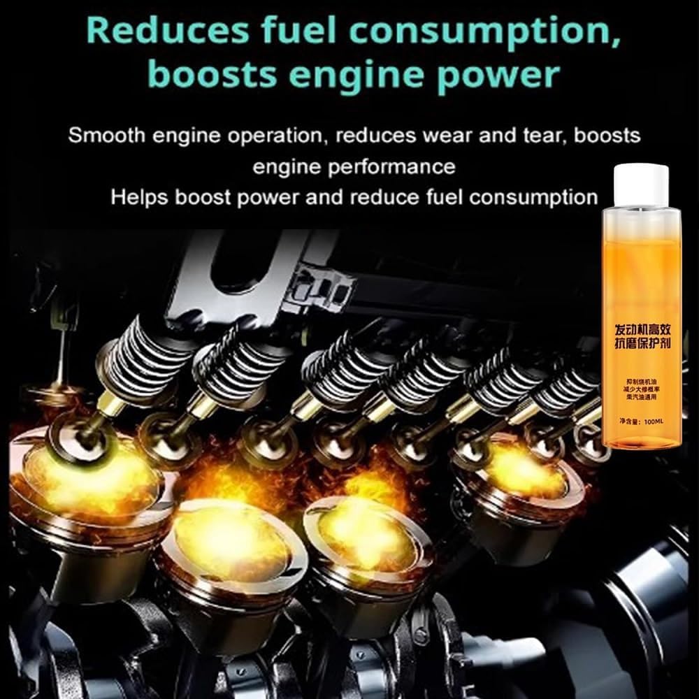 Highly Effective Engine Anti-Wear Protectant,High-Efficiency Engine Anti-Wear Agent Protective,Engine Anti-Wear Protection Agent for Car (3 PCS)