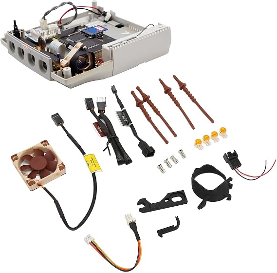 Game Console Cooling Fan Kit, 3D Print Mount Cooling Kit Mini Brushless for DC Console Cooling Fan