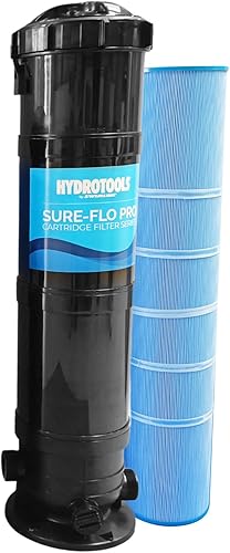 SWIMLINE HYDROTOOLS - Depósito de cartucho de piscina sobre el suelo y elemento de filtro de repuesto, 150 pies cuadrados Filtración de alto