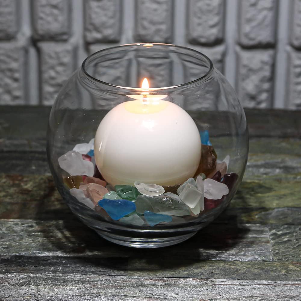 Richland Sphere Candle 3" White Set of 12