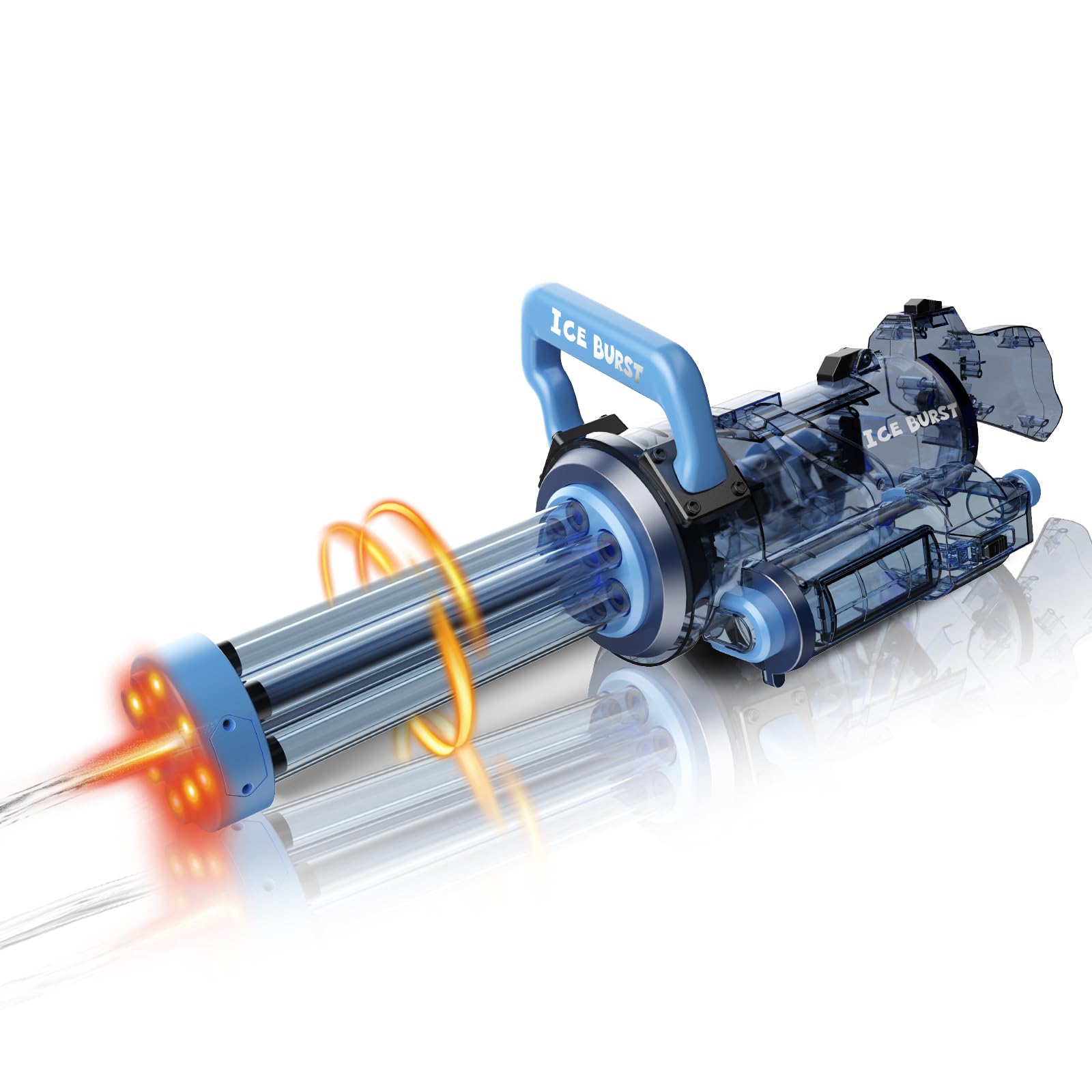 FlashyU Wasserpistole Elektrisch für Kinder Erwachsene, Elektro Automatische Wasserspritzpistole Mit LED, Wasserspielzeug Pool Partyspiele Ab 8 Jahren, Jungen Mädchen Geschenke