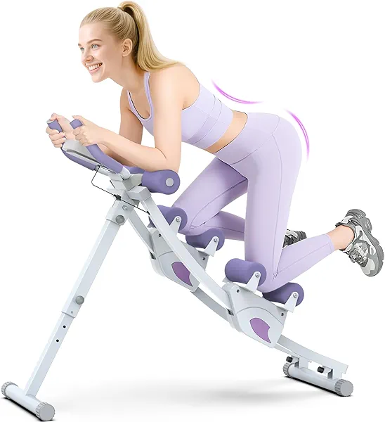 GIKPAL Ab Machine, Adjustable Trainer for Home Gym, Ab Crunch Exercise Equipment for Beginner