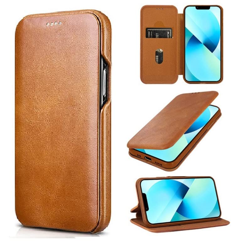 Image of Business Style Horizontal Magnetic Flip Leather Case for Mi Redmi 12 5G / Redmi 12 4G / Poco M6 Pro 5G (Brown)