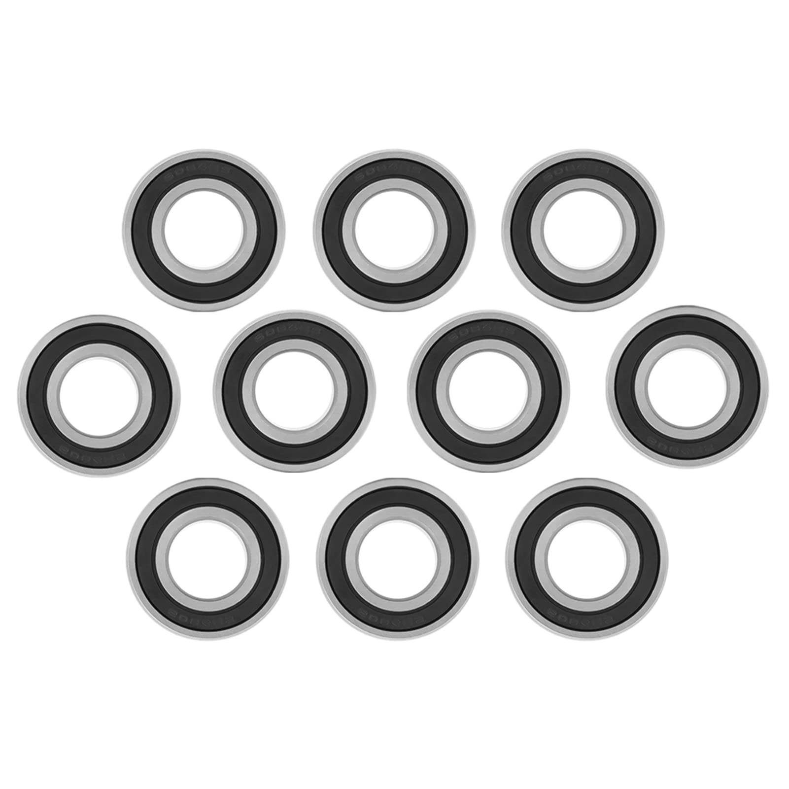 10pcs 6004-2RS1 Scellé scellé Scellé Baule à Billes - Steel, Faible Bruit, Longue Durée de Vie - Pour un Petit Passe-temps D'arbre/Stick de Passe-temps