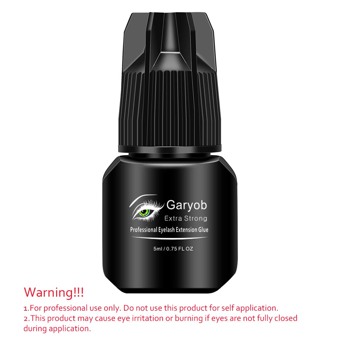 Eyelash Extension Glue/Drying time - 1-2 Seconds Professional Black Bonding Adhesive/Retention - 7 Weeks for Lasting Individual Semi-Permanent Eyelash Extensions Supplies