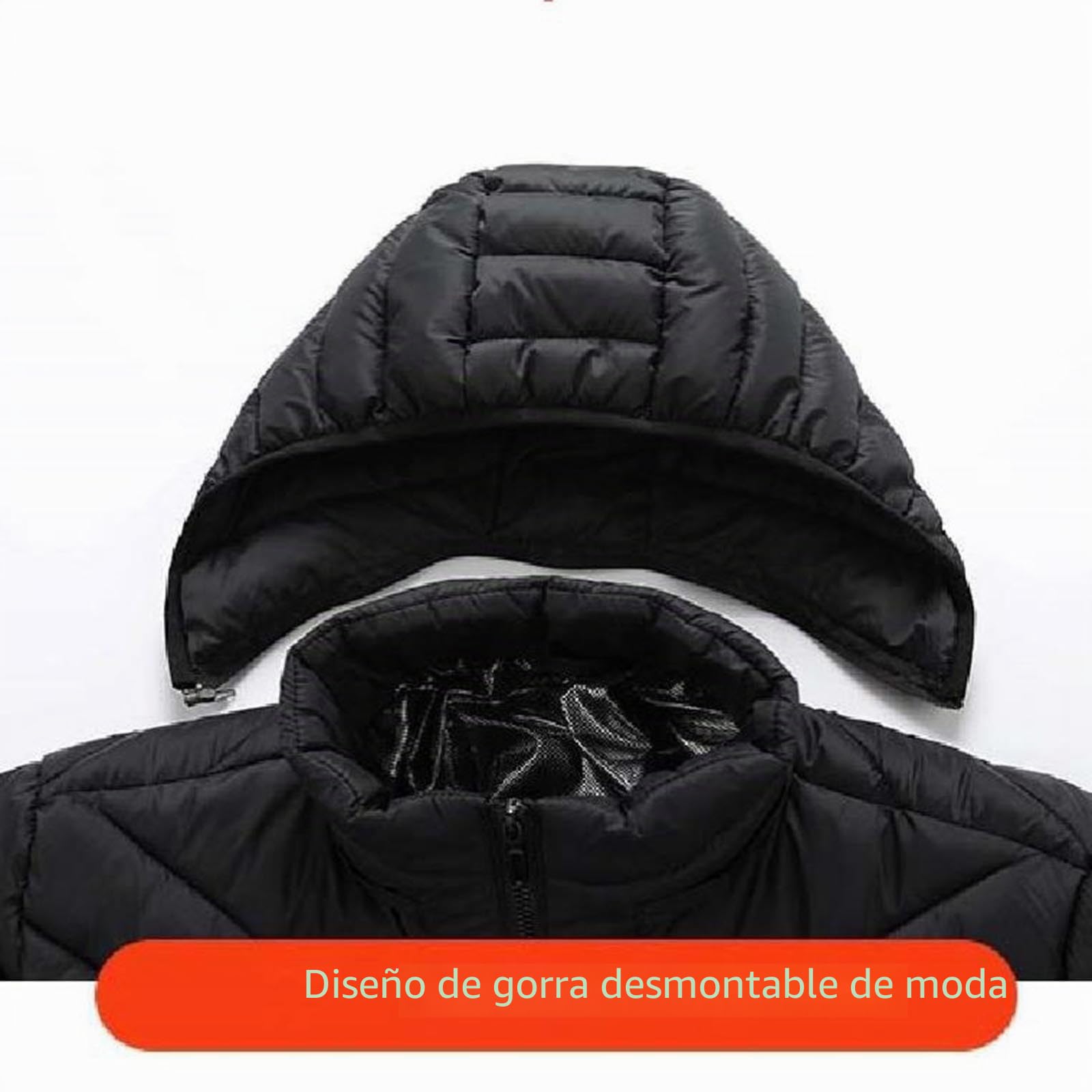 NUSGEAR Chaqueta Calefactable Unisex Hombre Mujer, Calentador Abrigo Térmico Eléctrico USB con 21 Zonas Calefactables Chaquetas Calefactor Temperatura Ajustable para Moto al Aire Libre
