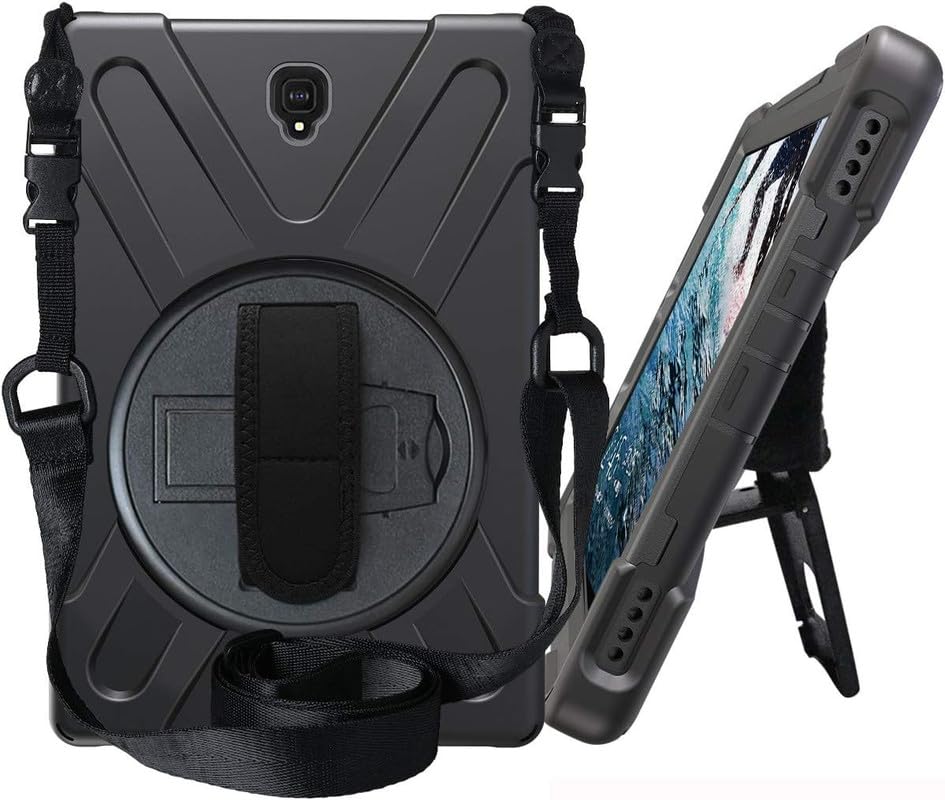 Image of MoreFit Hybrid Back Cover Case with Kickstand Wheel Pattern for Samsung Galaxy Tab S4 / SM-T830 / T835