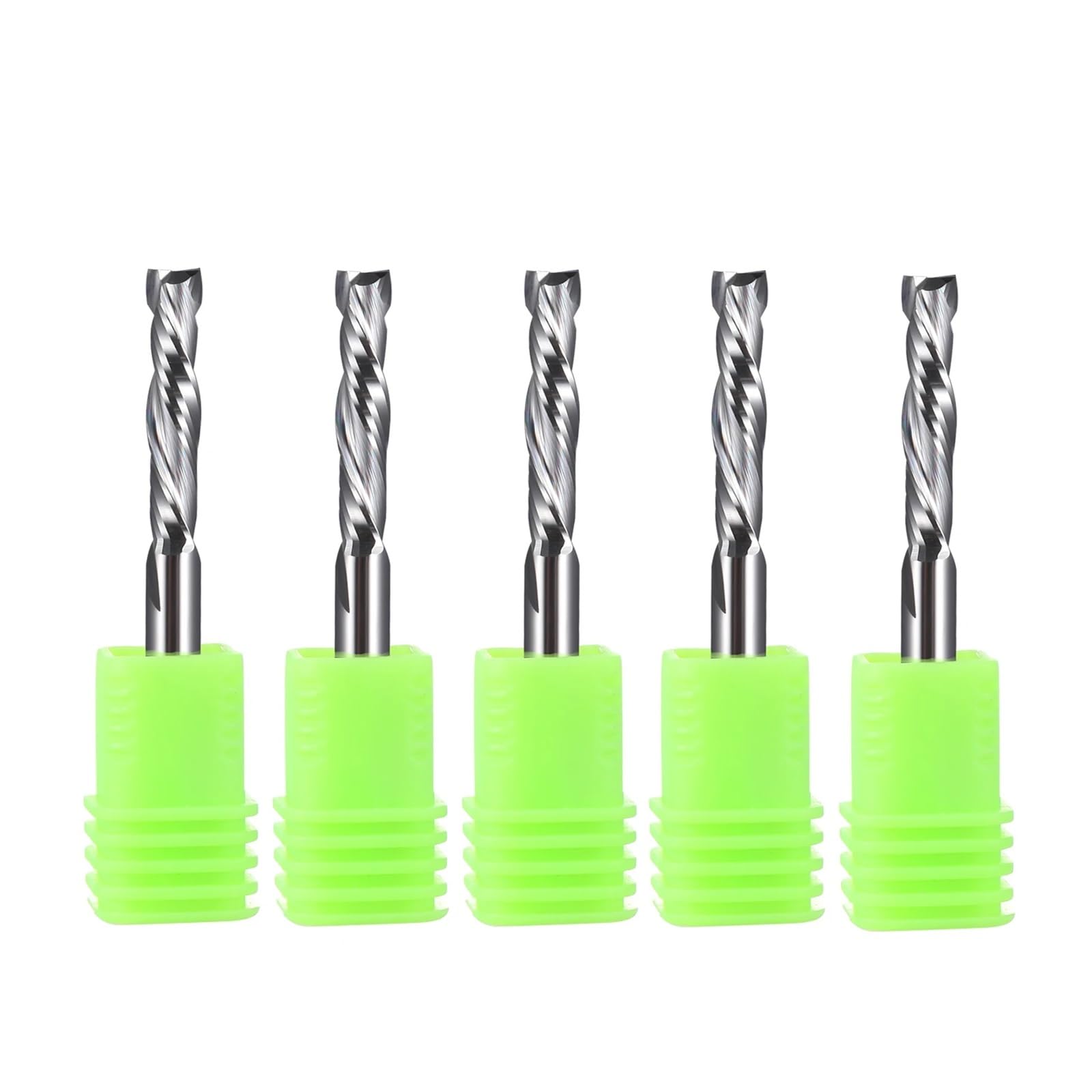 5 uds corte arriba abajo 5X22MM AAA enrutador CNC de carburo sólido fresa de compresión extremo de tungsteno de madera herramienta de corte de fresado