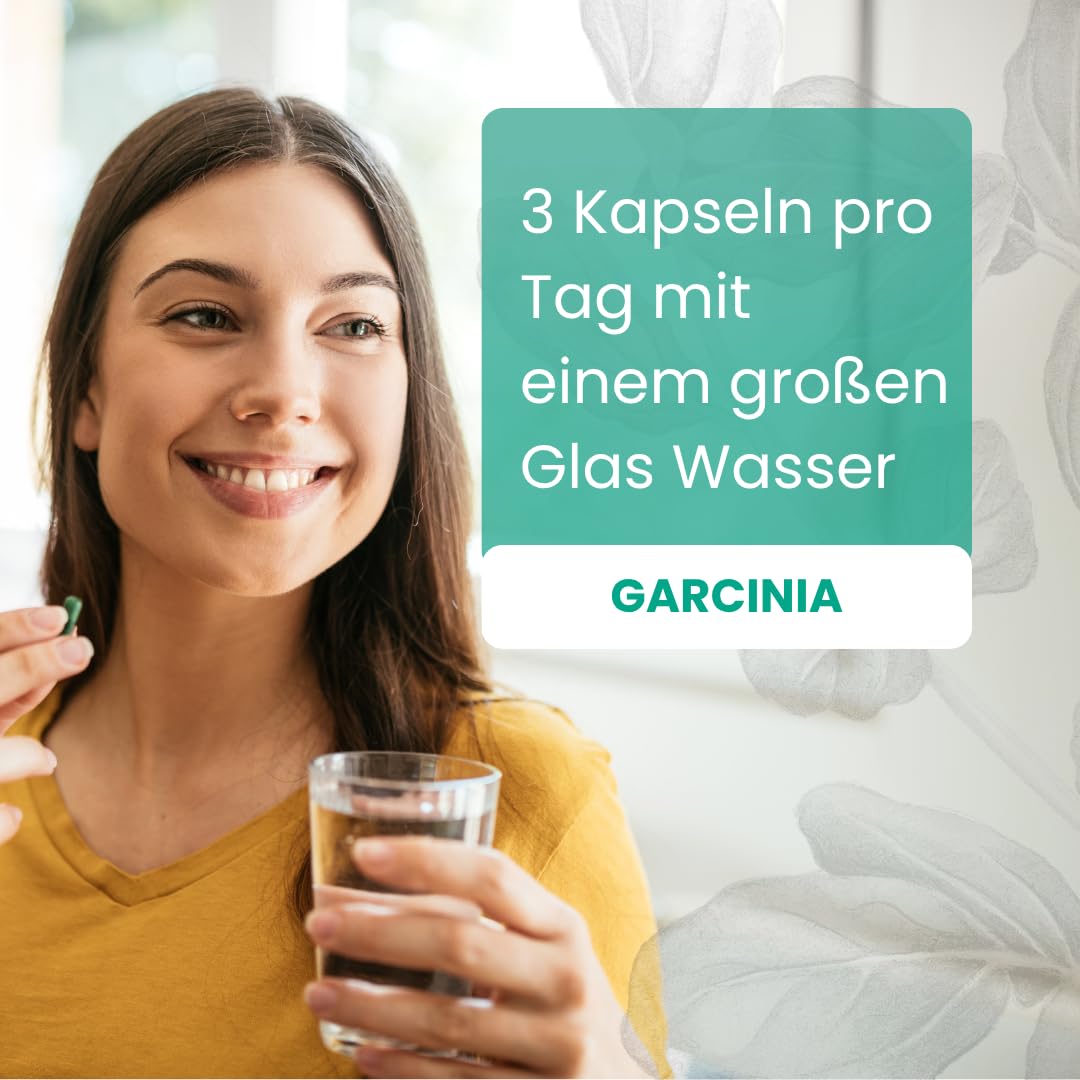 Garcinia - 90 Kapseln - Garcinia-Cambogia-Extrakt - Bio & Vegan - Unterstützt Gewichtsmanagement, Appetitreduktion & Fettstoffwechsel, Natürlicher Fettverbrenner
