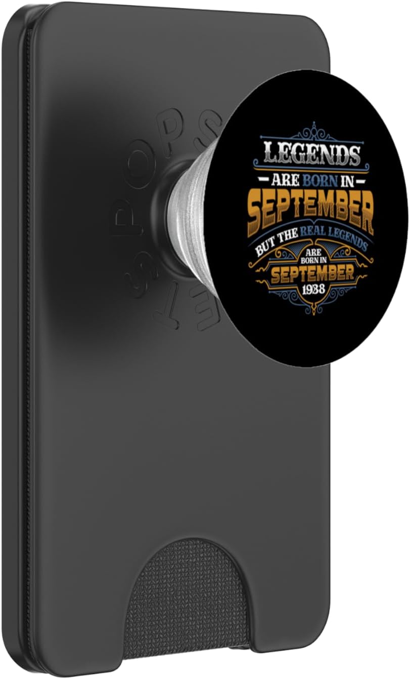 Legends are Born in September 1938 Mens Birthday PopSockets PopWallet for MagSafe