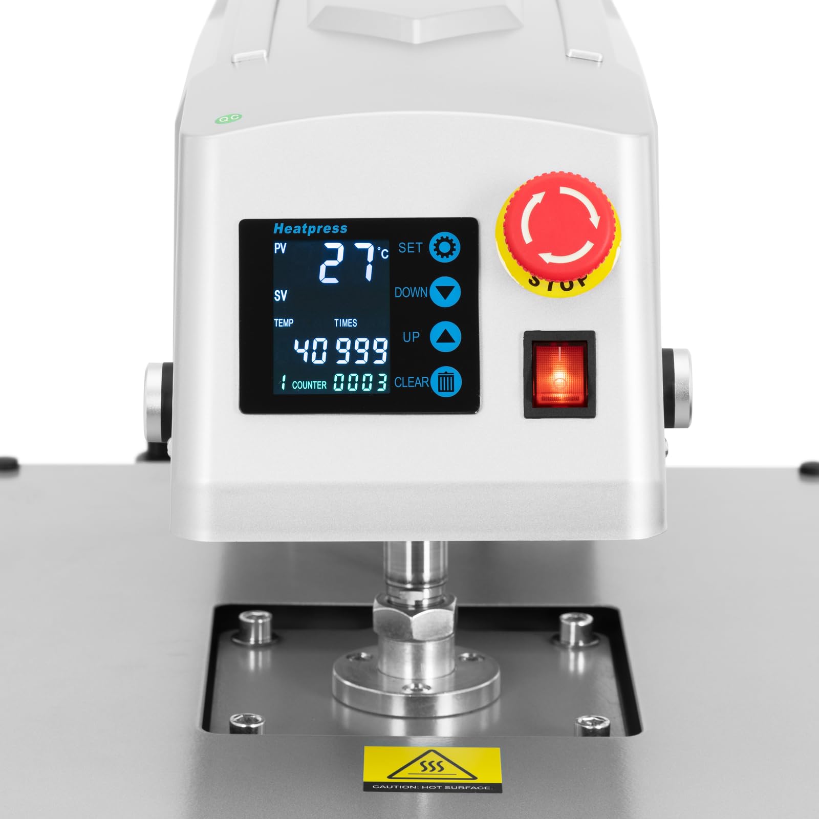 MSW Termopressa pneumatica Doppia 40 x 60 cm Con base Termopressa per cappellini Pressa a caldo per magliette Termopressa pneumatica