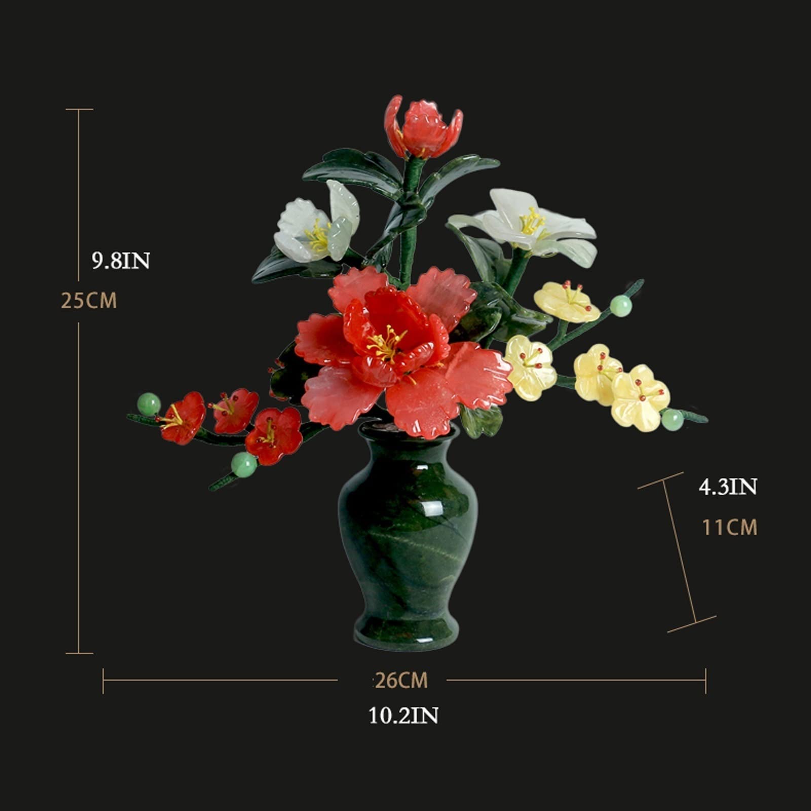 Alberi artificiali da 22,9 cm, piante finte in vaso, bonsai decorazione per interni casa ufficio decorazione da tavolo Ar26 x 11 x 25 cm/10,23 x 4,33 x 9,84 pollici Piante finte per soggiorno